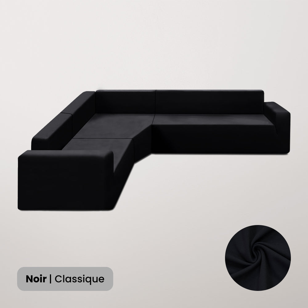 Housse de canapé d’angle (3 parties)