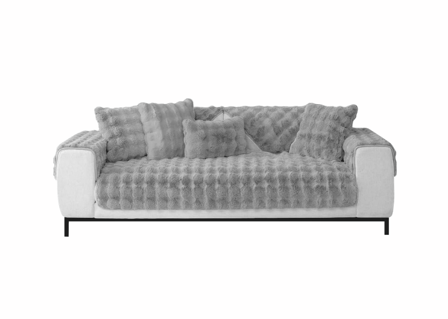 Housse de canapé en fausse fourrure