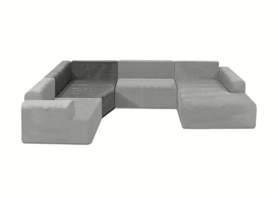 Housse de canapé panoramique (4 parties)