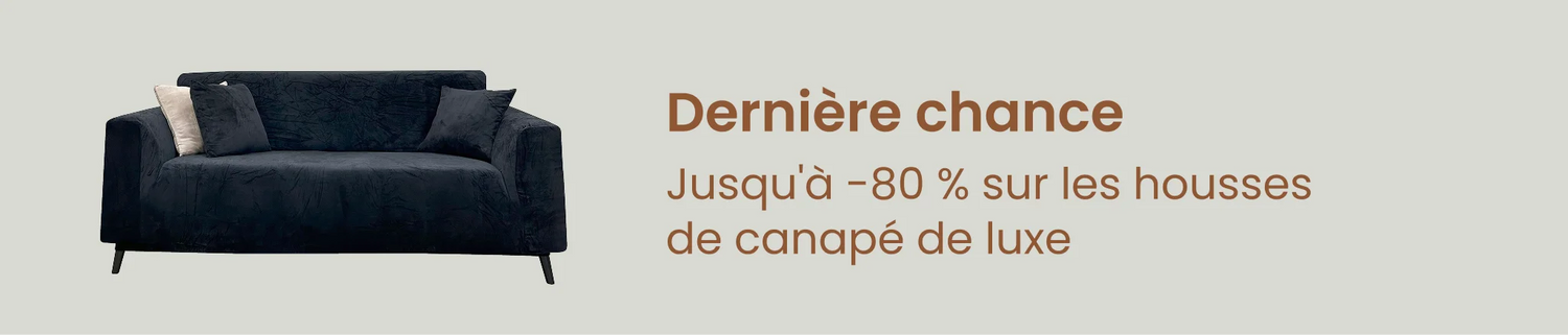 Dernière chance : jusqu'à -80 % sur les housses de canapé de luxe