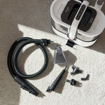 LuxeSteam Pro et ses accessoires posés sur un tapis