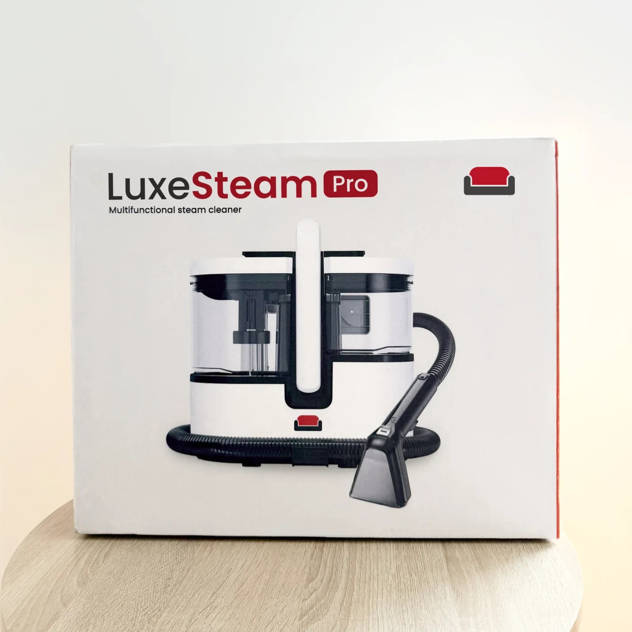 Emballage du LuxeSteam Pro
